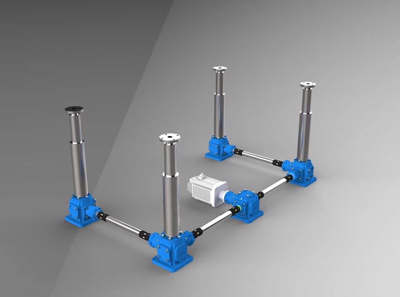 螺旋丝杆升降机结构与多台联动应用范围