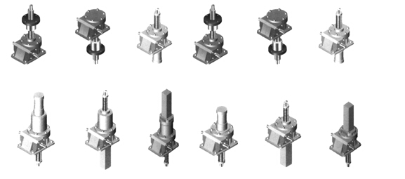 jwb滚珠丝杆升降机外形图